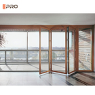 Landhaus-Balkon-ruhige Außenaluminiumfalttür-amerikanische Standardbifold Glastür
