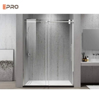 1,4 mm dicke Aluminium-Badezimmertüren, Hotel-Schiebetüren für den Innenbereich, rahmenlose Toilettenglastür