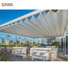 Aluminiumrahmen für den Außenbereich Pvc-Strahler Sonnenschirm wasserdicht einziehbares Dach Trahler Pergola