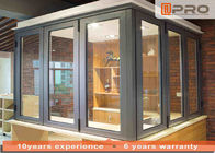 Aluminium- Feld-Bifold Glas-Windows-Farbe optional für Küchen- und Stangenfalte vertikales Faltenfenster-Faltenschieben
