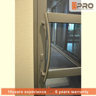 Einzelne Scheiben-interne Aluminiumglastüren für Wohnhaus-Farboptionale Arten von Scharniere Türen lagert Türpreis schwenkbar