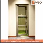 Modernes Badezimmer-Glas-Aluminium lagerte Schiebetüren für rostfreies Aluminiumhin Tür der doppelten Drehtür des Wohnhauses schwenkbar