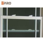 Luft-Beweis-horizontales Schiebefenster, Grill-Entwurfs-Aluminiumdoppeltes Hung Windows