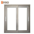 Kleine Schalldämmungs-Toilette gleitendes Aluminiumwindows pulverisieren beschichtende vertikale Tür des gleitenden Fensters des Preises des gleitenden Fensters