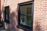Aluminium milderte gleitende GlasSchiebefenster/dreifache glasig-glänzende Handelsklasse-doppelverglaste Schiebefenster