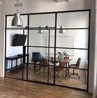 Büroraum-Trennungs-moderne Glaswand mit Schiebetür