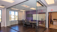 Modernes doppelverglastes Büro verteilt Aluminiumlegierungs-Rahmen des Grad-6063-T5