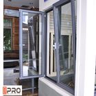 Raumersparnis-Aluminiummarkise Windows mit Hitze verstärkten Glas/Metallmarkisenfensterersatz-Markisenfenstern