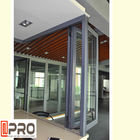 Doppelverglasungs-Vertikalen-Bifold Fenster, anodisierte Aluminium-Windows-Aluminiumküchenfaltenfensteraluminiumbi-Faltenwind