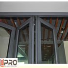 Bi-faltende Fenster des reflektierenden Aluminiumgleitenden Glasfensters/der horizontalen Bifold Windows-Bifaltenaluminiumtür für