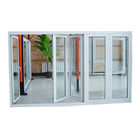 Haus-gleitendes Glasaluminiumfenster/unzerbrechliche faltende Schiebetüren, die Fenstergitterfensterglas-Faltenfalte falten