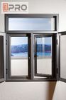 Stoßfestes Schwingen offenes Windows Floatglas-Aluminiumhaus-Windows-Doppeltflügelfensterfenster-Flügelfensteraluminium