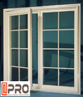 Wohn schieben Sie Flügelfenster Windows/schwenkendes Aluminiumfenster mit Rastergestaltungsweißen Aluminiumfenstern hinaus