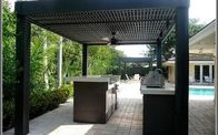 Kundengebundene Aluminiumjalousien-moderner Garten-Pergola im Freien