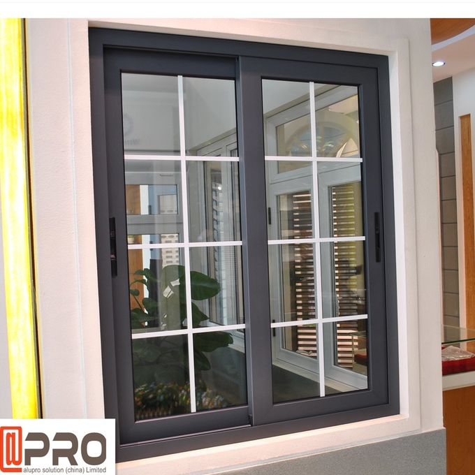 gleitendes Fenster der Aluminiummaterialien, Aluminiumfenster, das Verschluss, Rolle für gleitendes Fenster schiebt