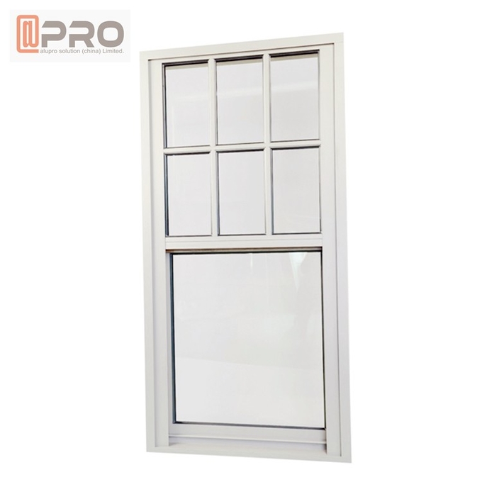 Im amerikanischen Stil thermischer Bruch-Aluminiumimport-Flügelfenster-Zusätze Hung Window Glass Frame Horizontal, der einzelnes gehangen swning ist