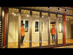 Schwarze Mehrplatten-Aluminiumklapptüren Energieeffizient