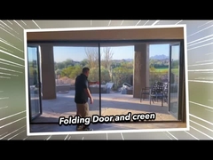 2 mm Aluminium-Doppelverglasung Premium-wetterdichte Glasschiebetüren 2,1 m Höhe