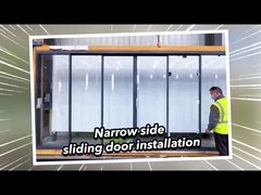 2 mm Aluminium-Doppelverglasung Premium-wetterdichte Glasschiebetüren 2,1 m Höhe