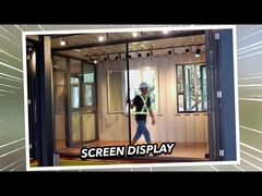 2 mm Aluminium-Doppelverglasung Premium-wetterdichte Glasschiebetüren 2,1 m Höhe