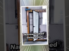 2 mm Aluminium-Doppelverglasung Premium-wetterdichte Glasschiebetüren 2,1 m Höhe