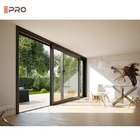 Dünner Aluminiumrahmen-französische Terrassentüren sondern doppelte dreifache Glasschiebetür für Äußeres aus