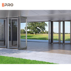 Kundenspezifisches Außen-Aluminium-Glas-Terrassen-Bi-Falttürsystem mit thermischer Trennung, wasserdicht
