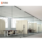 Frameless vertikale voll- Ansicht der Klarglas-Trennwand Innenbüro-Glaswand