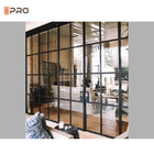 Wiederverwendbare Büro-Glas-Wand verteilen die klare abmontierbare Doppelverglasung mit Vorhängen