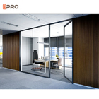 12mm asphaltieren moderne Büro-Fächer Rahmen-Glas-Wand-Fach-Raum-Teiler