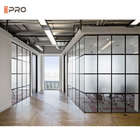 Bewegliches schalldichtes modernes Büro verteilt feuerfeste Glaswand-Trennungs-Wand der Platten-108mm