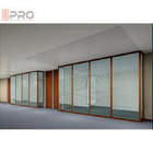 Frameless vertikale voll- Ansicht der Klarglas-Trennwand Innenbüro-Fach