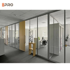 Errichtendes ausgeglichenes Klarglas-modernes Büro verteilt Mattglas-Wand-Fach