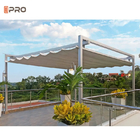 Pavillons, einziehbare Pergola-Markise aus Aluminium, automatischer Faltdach-Sonnenschutz für Außenterrasse
