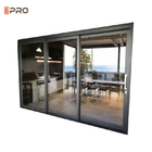 Sicherheit Patio Schwarzes Aluminium Glas Schiebetüren Modernes Haus Außenfenster und Türen