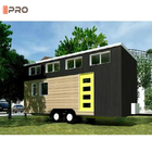 Modernes Design Haus auf Rädern Vorgefertigter Container Büro Leichtbau aus Stahl Kleines Haus