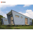 Luxuriöse kleine Containerhäuser für den Außenbereich, Fertighaus-Bausatz aus hellem Stahl mit einem Schlafzimmer