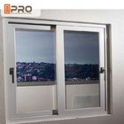 Energiesparendes weißes gleitendes Aluminiumwindows mit reflektierender Glasplatte hing gleitendes Aluminiumfenster des gleitenden Fensters