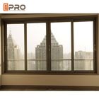 Schwarze Aluminiumherstellungs-schützen gleitende Hurrikan-Auswirkung sicheres Windows für Haus gleitendes Fenster der Aluminiummaterialien