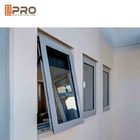 Französische vertikale doppelverglaste Aluminiummarkise Windows mit dem Pulver, das französischen Markisenfensterpreis beschichtet