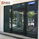 Boden-Frühlings-schwenken Aluminiumgelenk-Türen für Innenhaus kundengebundene Türen vordere Lagerplatte der Größe Glastürscheibegelenktür