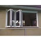 Wind-Beweis-Bifold Windows-Aluminiumfarbe optional mit doppelter Glasbalkonfaltenfenster-Hardware-Isolierfalte