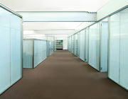 Pulver beschichtete 12mm modularen Büro-Trennwand-Glasrahmen oder Frameless Art