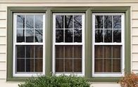 Doppeltes milderte Glasaluminiumschiebefenster-horizontales Öffnungs-Muster