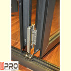 Aluminiumaußenpatio-Falttür-Grey Color Thermal Break Double-verdoppeln sich Glashandelsakkordeonfalttüren