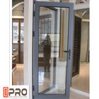 Kundengebundene Entwurfs-Aluminiumdrehtüren für Bau-Gebäudeedelstahlglastürscharnier Tür lagern Schwarzes schwenkbar