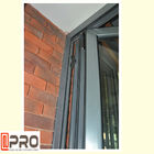 Handelssystem-ausgeglichenes Glasaluminium Bifold Windows für Wohnzimmer lowes Bifalten-Tür Bi, das Außentüren faltet