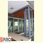 Wind-Energie-Bifold Windows kundengebundene Aluminiumgröße für Wohn- und kommerzielles frameless faltendes Glasfenster