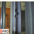 Alternde Aluminiumantifalte Windows, horizontales Falten-Windows-lowes Bifalten-Tür Bi im Freien, das Außentüren faltet