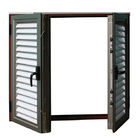 Flügelfenster-Aluminiumfenster des gleitenden Fensters des schwarzes doppelverglastes Aluminiumfenster-vertikales Brückenflügelfensters